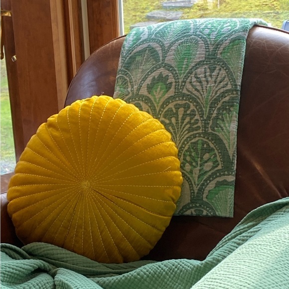 Succulents Reversible Textile Boho Decor Organic Cotton Weave Blanket Wrap - Picture 4 of 14